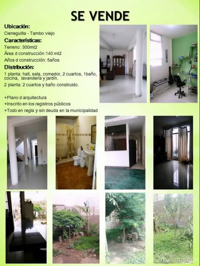 ocasión de casa en cieneguilla — foto 1