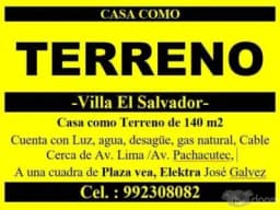 Terreno en Villa El Salvador