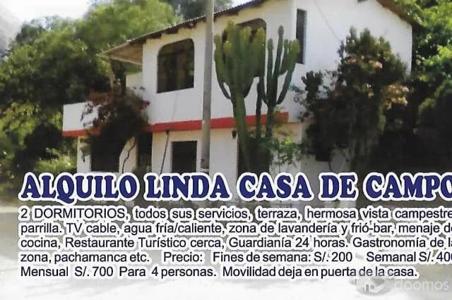 ALQUILO LINDA CASA DE CAMPO — foto 1