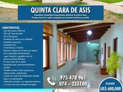 VENDO CASA QUINTA EN REQUE- CHICLAYO