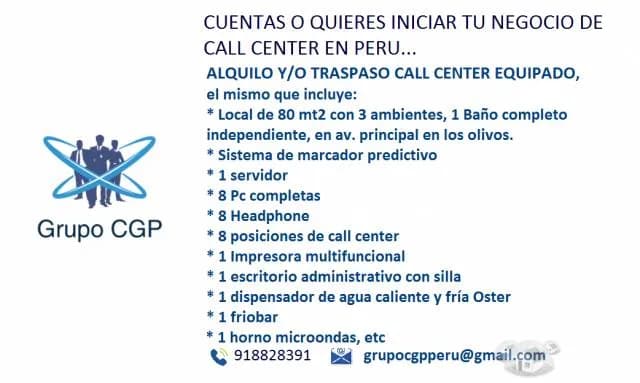 Alquilo y/o Traspaso call center totalmente implementado — foto 1
