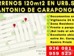 TERRENO EN URB. SAN ANTONIO DE CARAPONGO LURIGANCHO CHOSICA