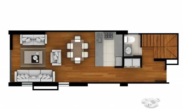 San Isidro Triplex Estreno, 1 Dormitorio, Terraza - US $350,000 — foto 12