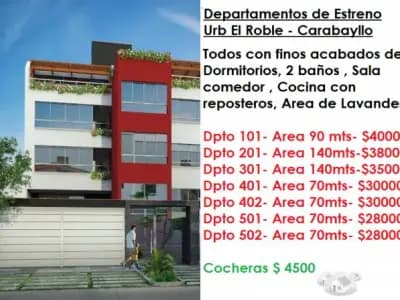 PROYECTO EL ROBLE - DEPARTAMENTOS DE ESTRENO