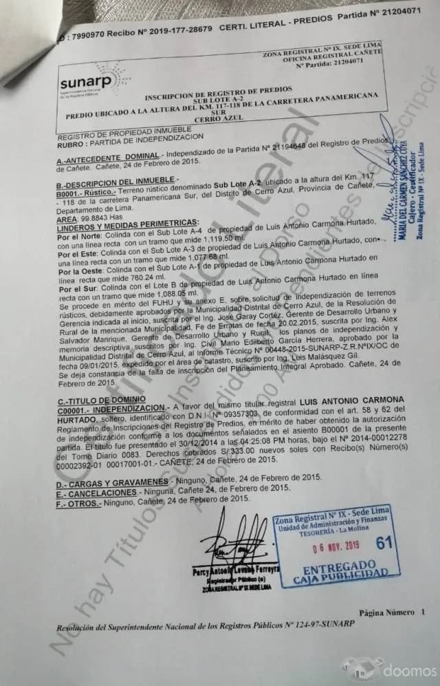 PROYECTO INMOBILIARIO TIERRA NUEVA LOTES EN VENTA PRIMERA ETAPA — foto 4