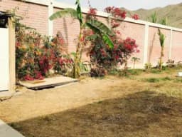 ENTA DE TERRENO CERCADO CON MURO DE LADRILLO REFORZADO DE 3.5 m