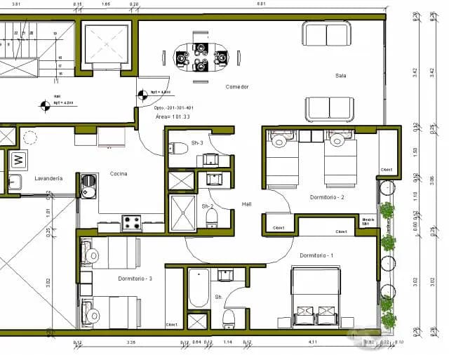 Departamento 100m2 — foto 1
