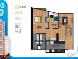 Departamento en proyecto de 2 habitaciones en Jesús María