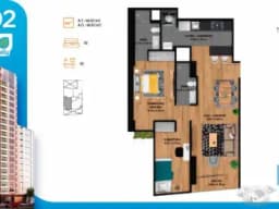 Departamento en proyecto de 2 habitaciones en Jesús María