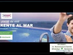 VENTA  APARTAMENTOS EN   AVENIDA LA  COSTANERA FRENTE AL MAR