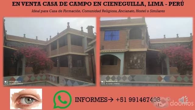 EN VENTA CASA DE CAMPO EN CIENEGUILLA, LIMA - PERÚ — foto 1