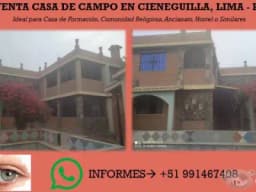 EN VENTA CASA DE CAMPO EN CIENEGUILLA, LIMA - PERÚ